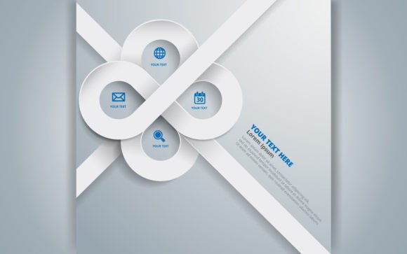 Cloud Computing with 3d Infographic Design