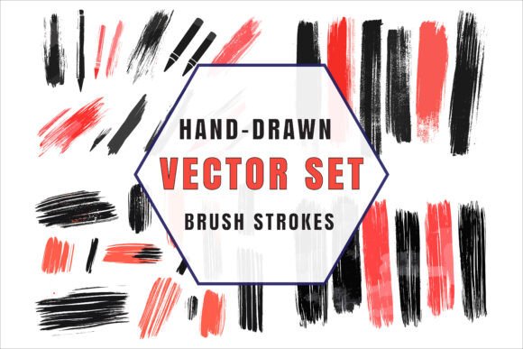 Creative Black and Red Strokes Vector: An Evaluation for Designers