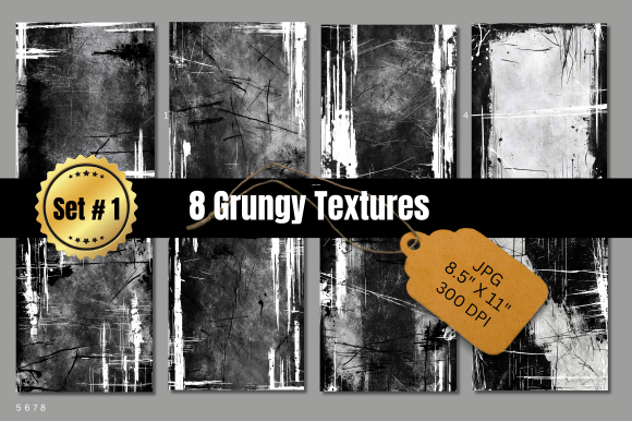 Light and Dark Grungy Textures Set 1: A Practical Guide for Designers