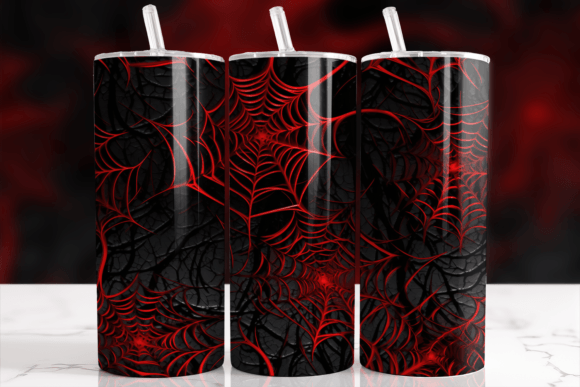 Mastering the Red Spider Web Halloween Tumbler Wrap for Custom Drinkware