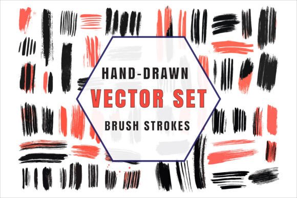 Modern Black and Red Strokes Vector Art: A Strategic Asset for Visual Communication