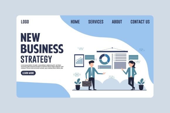 Modern Business Strategy Web Template
