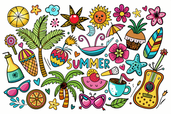 Summer Ornament Clipart Collection: A Strategic Asset for Creative Workflows