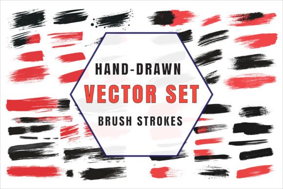 Unlocking Creativity with Hand-Drawn Brush Strokes Art Vector