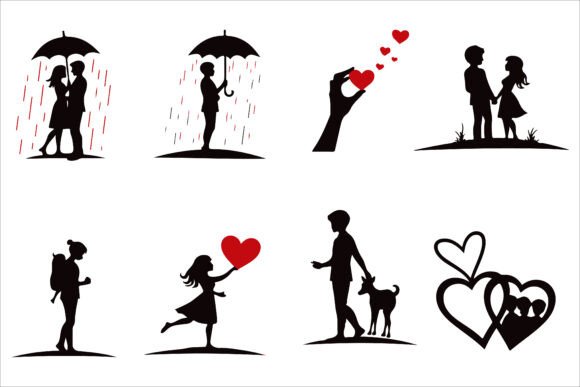 Valentine Love Elements Vector Graphics