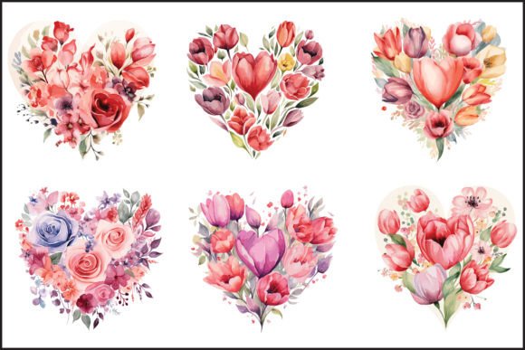 Watercolor Floral Heart Design Vector Art: The Versatile Asset for Modern Creators